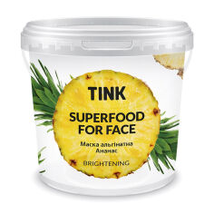 Акція на Альгінатна маска для обличчя Tink SuperFood For Face Alginate Mask Ананас, освітлювальна, 15 г від Eva