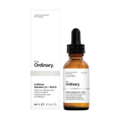 Акція на Сироватка під очі The Ordinary Caffeine Solution 5% + EGCG з кофеїном та зеленим чаєм, 30 мл від Eva