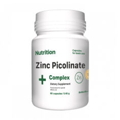Акція на Піколінат цинку AB PRO EntherMeal Zinc Picolinate Complex+ Caps, 60 капсул від Eva