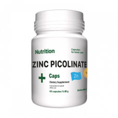 Акция на Піколінат цинку AB PRO EntherMeal Zinc Picolinate+ Caps, 60 капсул от Eva