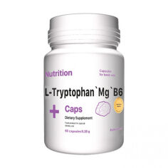 Акція на Дієтична добавка вітамінно-мінеральний комплекс в капсулах AB PRO EntherMeal L-Tryptophan, Mg, B6 + Caps, 60 шт від Eva