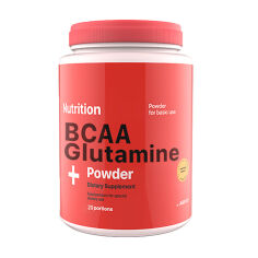 Акція на Дієтична добавка амінокислота в порошку AB PRO BCAA + Glutamine Powder Полуниця, 236 г від Eva