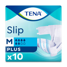 Акция на Урологічні підгузки для дорослих TENA Slip Plus, розмір M, 10 шт от Eva