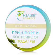 Акция на Крем-бальзам для ніг Healer Cosmetics при шпорі і кісточці від подагри, 10 г от Eva