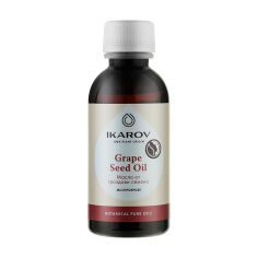 Акція на Органічна виноградна олія для обличчя та тіла Ikarov Grape Seed Oil, 100 мл від Eva