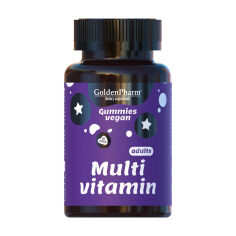 Акція на Харчова добавка мультивітаміни в желатинових капсулах Golden Pharm Multi Vitamin Веганський мармелад, 60 шт від Eva