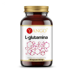 Акція на Дієтична добавка амінокислота в капсулах Yango L-глютамін 530 мг, 90 шт від Eva