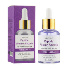 Акція на Омолоджувальна ампульна сироватка для обличчя Adelline Peptide Volume Ampoule з пептидами, 80 мл від Eva
