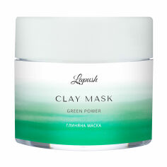 Акция на Глиняна маска для обличчя Lapush Green Clay Mask із зеленою глиною та спіруліною, 50 мл от Eva