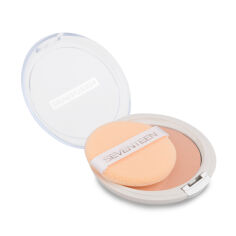 Акція на Компактна пудра для обличчя Seventeen Natural Silky Transparent Compact Powder з алое вера, 05 Honey, 10 г від Eva