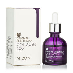 Акція на Сироватка для обличчя Mizon Original Skin Energy Collagen 100 Ampoule колагенова для пружності шкіри, 30 мл від Eva