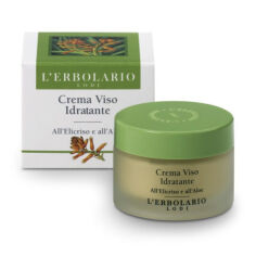 Акція на Зволожувальний крем для обличчя L'Erbolario Crema Viso Idratante Con Elicriso, Aloe e foglie di Olivo на основі цмину та алое, 50 мл від Eva