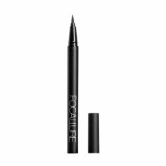 Акція на Водостійка підводка-фломастер для очей Focallure Liquid Eyeliner Pen Black, 0.4 г від Eva