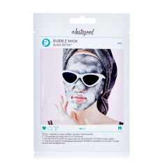 Акція на Тканинна маска для обличчя Instagood Bubble Mask Black Detox, 25 г від Eva