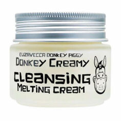 Акція на Очищувальний крем-олія для зняття макіяжу Elizavecca Donkey Creamy Cleansing Melting Cream, 100 мл від Eva