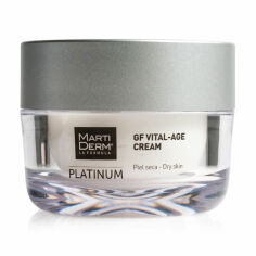 Акція на Крем для обличчя, шиї, зони декольте MartiDerm Platinum Gf Vital-Age Cream для сухої шкіри, 50 мл від Eva