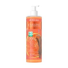 Акція на Зігрівальний, поживний та зміцнювальний крем-гель для тіла Eveline Cosmetics 99% Natural Orange Extract, 400 мл від Eva