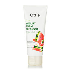 Акція на Пінка для вмивання Ottie Fruit Yogurt Foam Cleanser (Watermelon) Фруктово-йогуртна, 150 мл від Eva