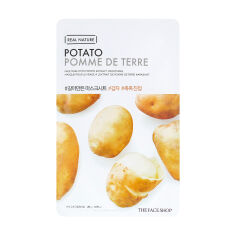 Акція на Заспокійлива тканинна маска для обличчя The Face Shop Real Nature Mask Sheet Potato з екстрактом картоплі, 20 г від Eva