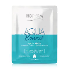 Акція на Зволожувальна тканинна маска для пружності шкіри обличчя Biotherm Aqua Bounce Flash Mask, 31 г від Eva