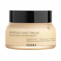 Акція на Зволожувальний крем для обличчя Cosrx Full Fit Propolis Light Cream на основі прополісу, 65 мл від Eva
