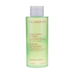 Акция на Тонізувальний лосьйон для обличчя Clarins Purifying Toning Lotion з екстрактами таволги та гамамелісу, 400 мл от Eva