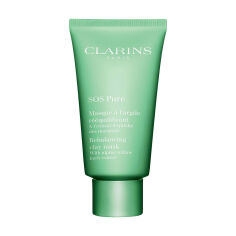 Акція на Очищувальна маска для обличчя Clarins SOS Pure Rebalancing Clay Mask, 75 мл від Eva