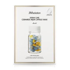 Акция на Відновлювальна тканинна маска для обличчя JMsolution Derma Care Ceramide Aqua Capsule Mask Medi з керамідами, 30 мл от Eva