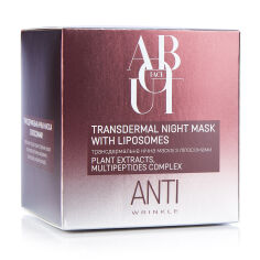 Акция на Трансдермальна нічна маска для обличчя ABOUT face Anti-Wrinkle з ліпосомами, 60 мл от Eva