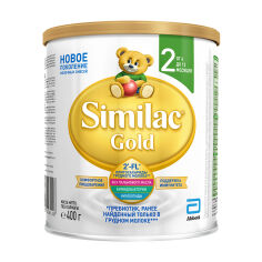 Акція на Дитяча суха молочна суміш Similac Gold 2, від 6 до 12 місяців, 400 г (Товар критичного імпорту) від Eva
