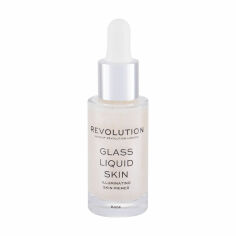 Акція на Підсвічувальний праймер для обличчя Makeup Revolution Glass Liquid Skin, 17 мл від Eva