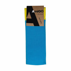 Акція на Шкарпетки чоловiчi AmiGO високі спортивні, жовто-блакитні, розмір 29 від Eva
