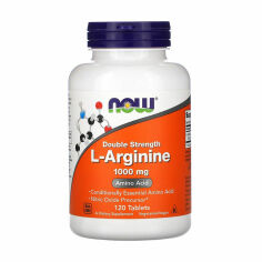 Акція на Харчова добавка амінокислота в таблетках Now Foods L-Аргінін 1000 мг, 120 шт від Eva