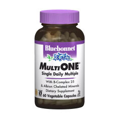Акція на Мультивiтамiни Bluebonnet Nutrition MultiONE з залiзом, 60 гелевих капсул від Eva