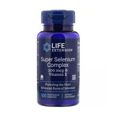 Акция на Дієтична добавка в капсулах Life Extension Super Selenium Complex Супер комплекс селен, 100 шт от Eva
