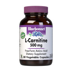 Акція на Дієтична добавка амінокислота в капсулах Bluebonnet Nutrition L-Carnitin L-Карнітін 500 мг, 30 шт від Eva