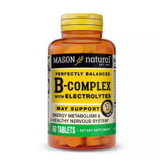 Акція на B-комплекс з електролітами Mason Natural B-Complex With Electrolytes, 60 таблеток від Eva