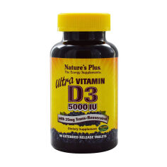 Акция на Вітамін Д3 NaturesPlus Ultra Vitamin D3, 5000 МО, 90 таблеток от Eva