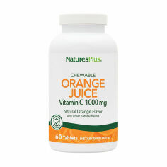 Акція на Вітамін C NaturesPlus Orange Juice Vitamin C 1000 мг, 60 жувальних таблеток від Eva