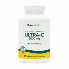Акція на Дієтична добавка вітаміни в таблетках NaturesPlus Ultra-C Вітамін С 2000 мг, 90 шт від Eva
