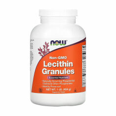Акція на Дієтична добавка амінокислота в гранулах NOW Foods Lecithin Granules Лецитин, 454 г від Eva