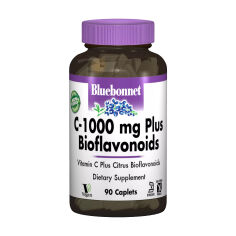 Акція на Харчова добавка вітаміни в капсулах Bluebonnet Nutrition Вітамін С-1000 мг + Біофлавоноїди, 90 шт від Eva