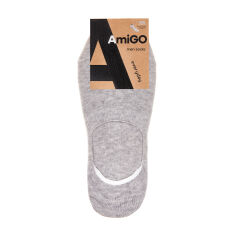 Акція на Шкарпетки-сліди чоловічі AmiGO SS17 сірий меланж, розмір 29 від Eva