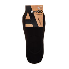 Акція на Шкарпетки-сліди чоловічі AmiGO SS16 чорні, розмір 25 від Eva