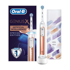 Акція на Електрична зубна щітка Oral-B Special Edition Genius X 20000N Rose Gold від Eva