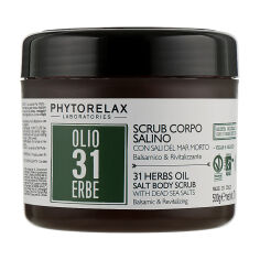 Акція на Скраб для тіла Phytorelax Laboratories 31 Herbs Oil Salt Body Scrub, 500 г від Eva