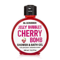 Акція на Гель для душу Mr.Scrubber Jelly Bubbles Cherry Bomb для всіх типів шкіри, 300 мл від Eva