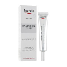 Акція на Крем для шкіри навколо очей Eucerin Hyaluron-Filler Eye + 3x Effect, SPF15, 15 мл від Eva