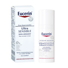 Акція на Крем для обличчя Eucerin Ultra Sensible Soin Apaisant Peau Normale and Mixte для нормальної та комбінованої шкіри, 50 мл від Eva