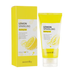 Акція на Пілінг-скатка для обличчя Secret Key Lemon Sparkling Peeling Gel лимонна, 120 мл від Eva